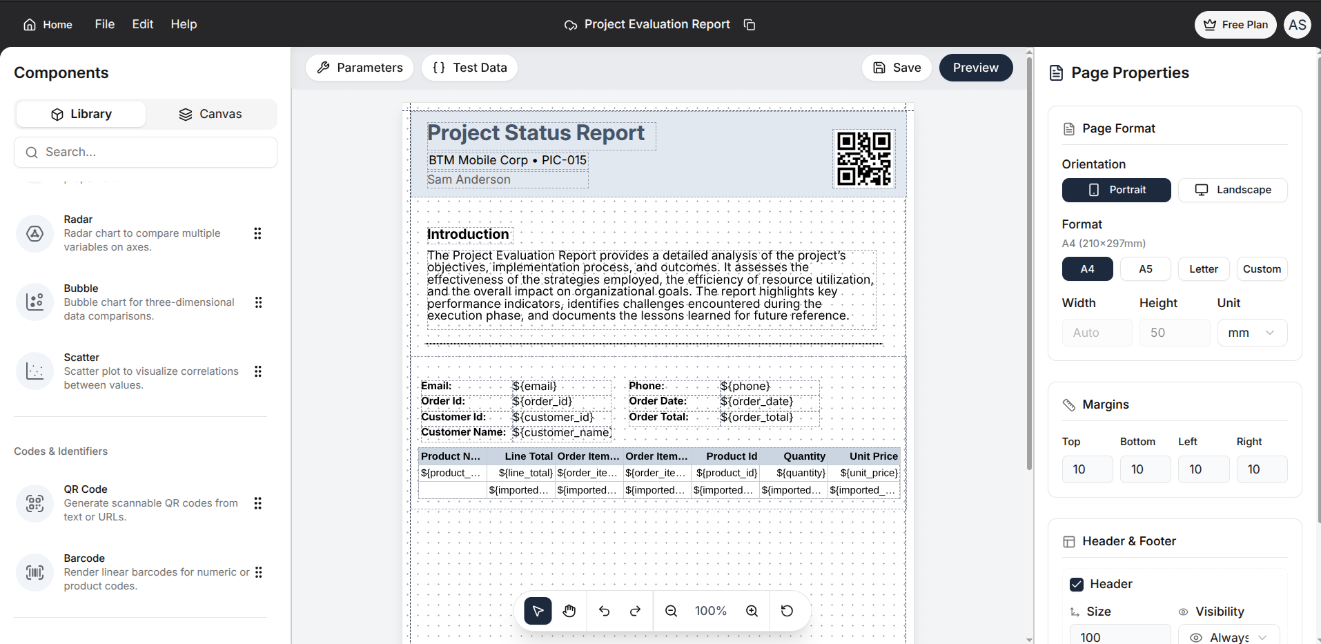 Editor Page. Examples Fundamentals